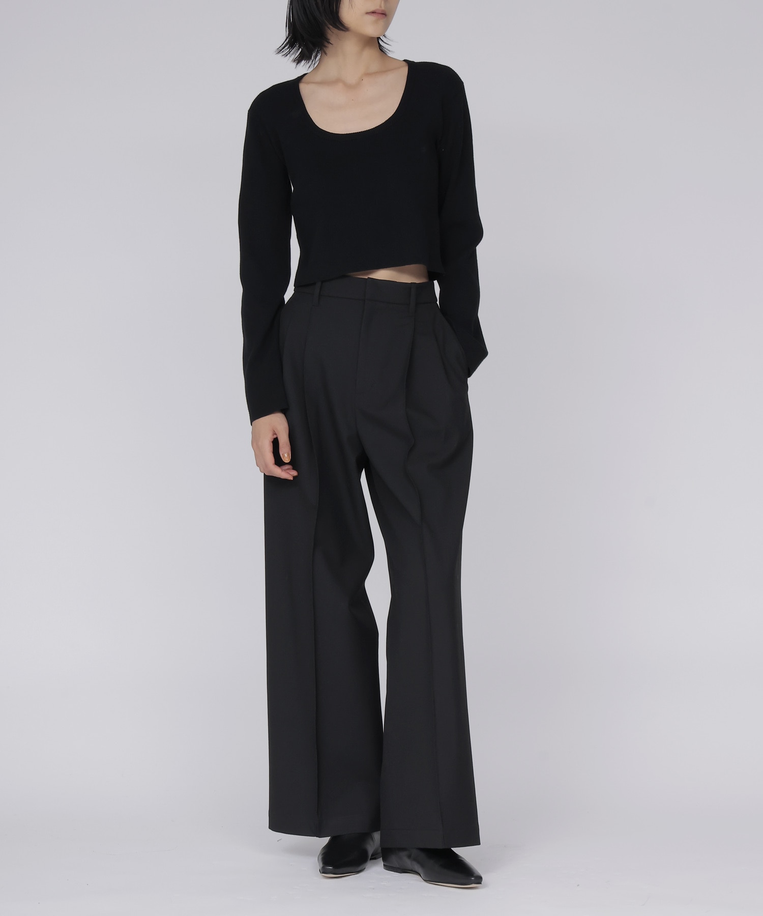 beaute warm wide trousers