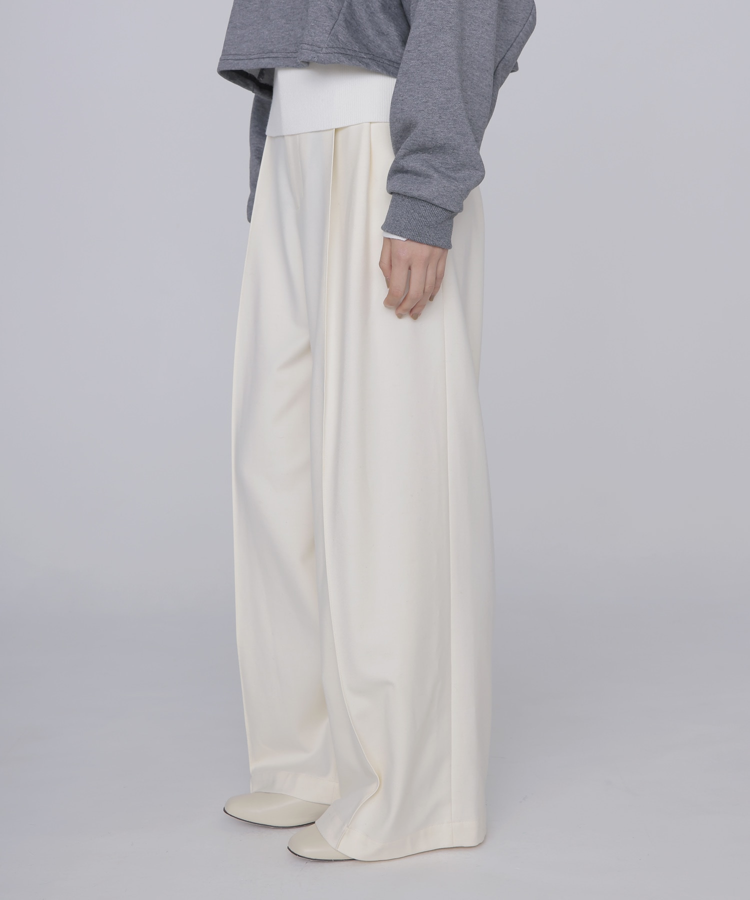 beaute warm wide trousers