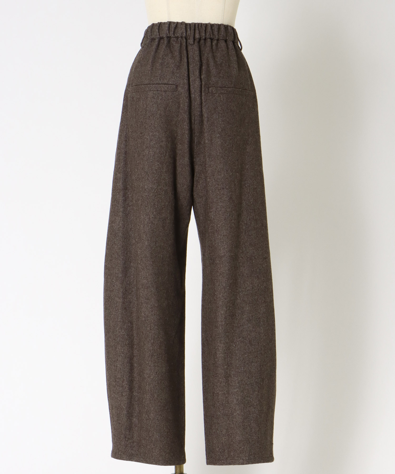 light air flannel 3tuck trousers