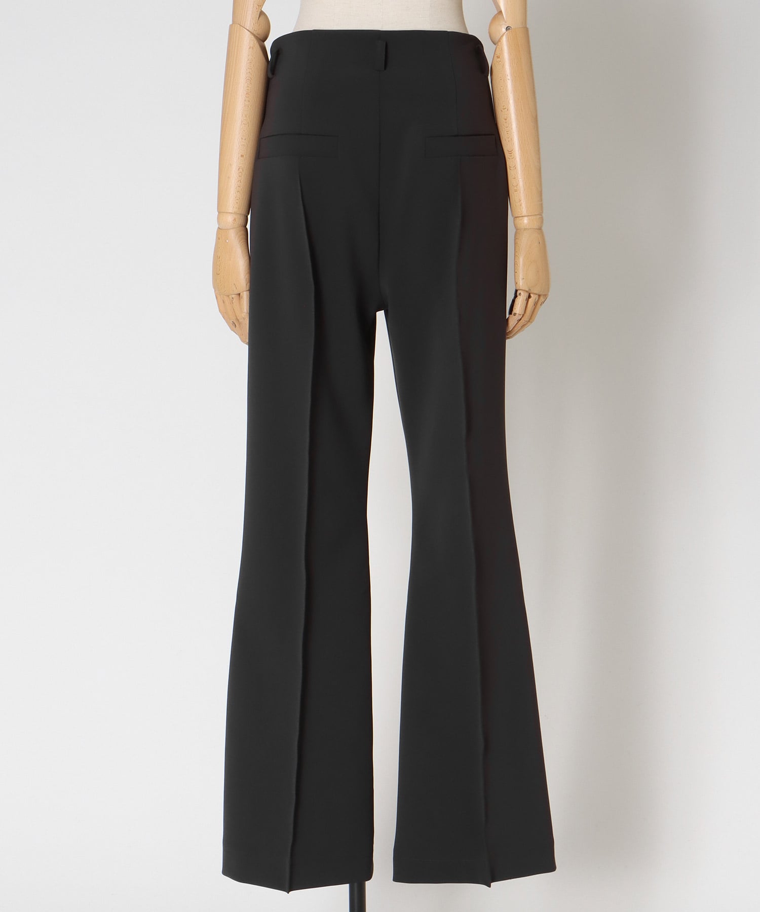 double cloth stretch flare pants