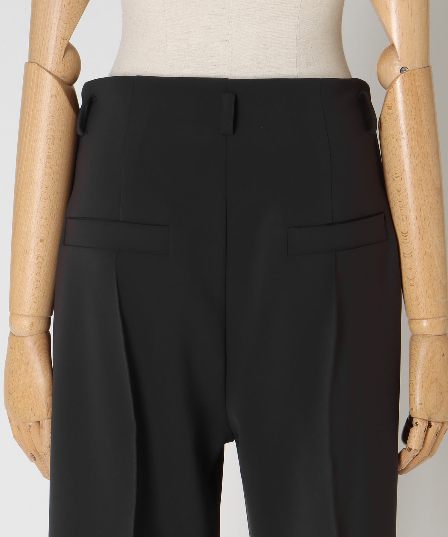 double cloth stretch flare pants