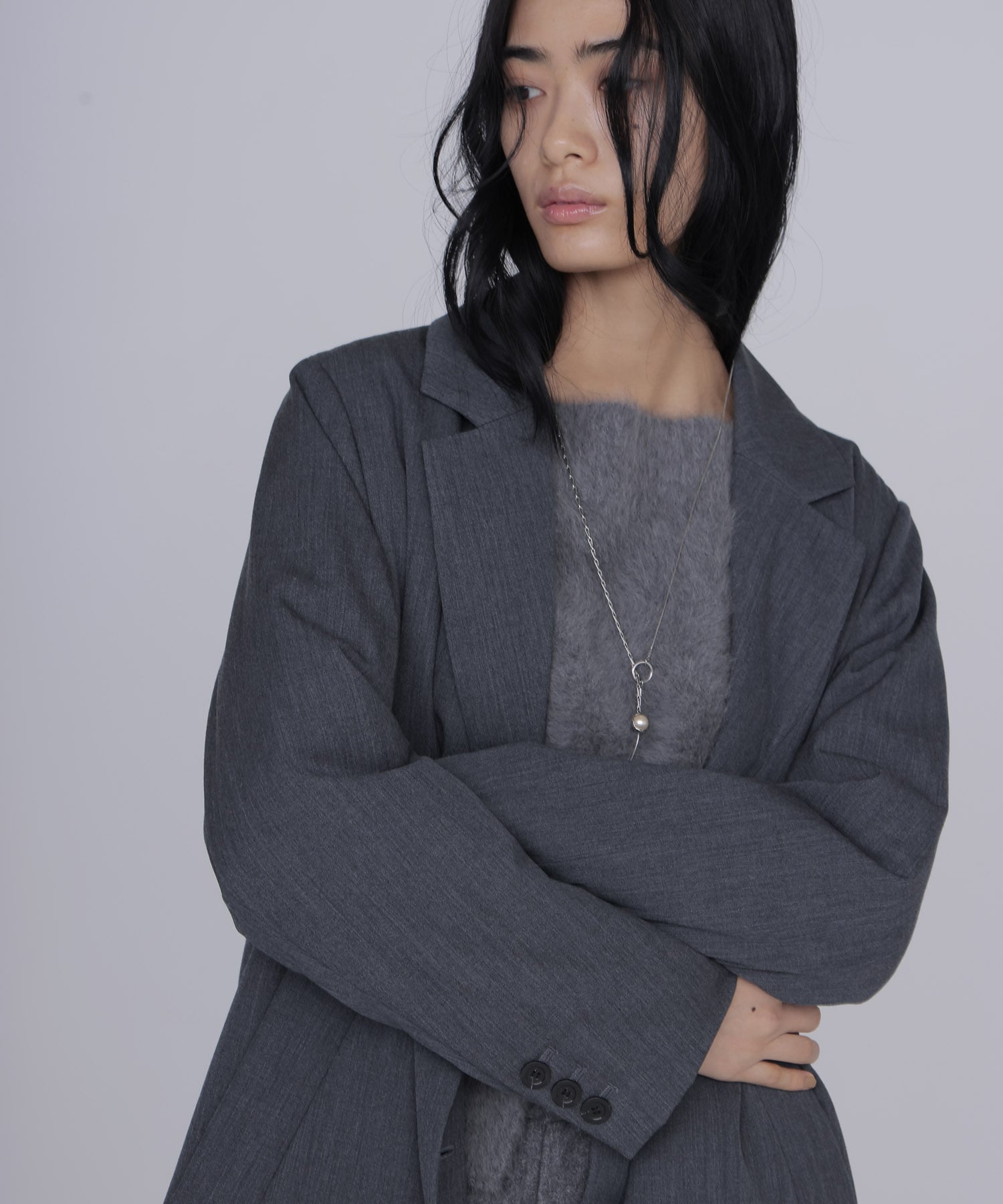 puffer tailored long coat