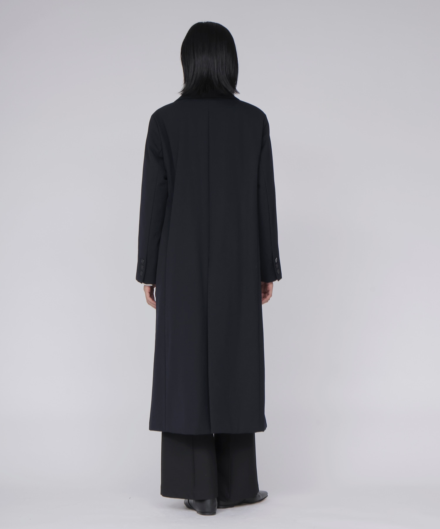 puffer tailored long coat
