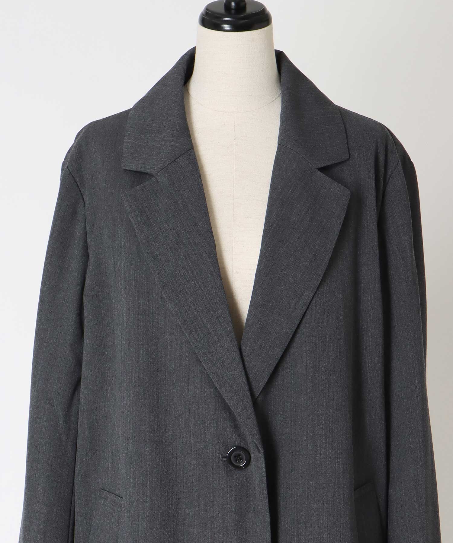 puffer tailored long coat