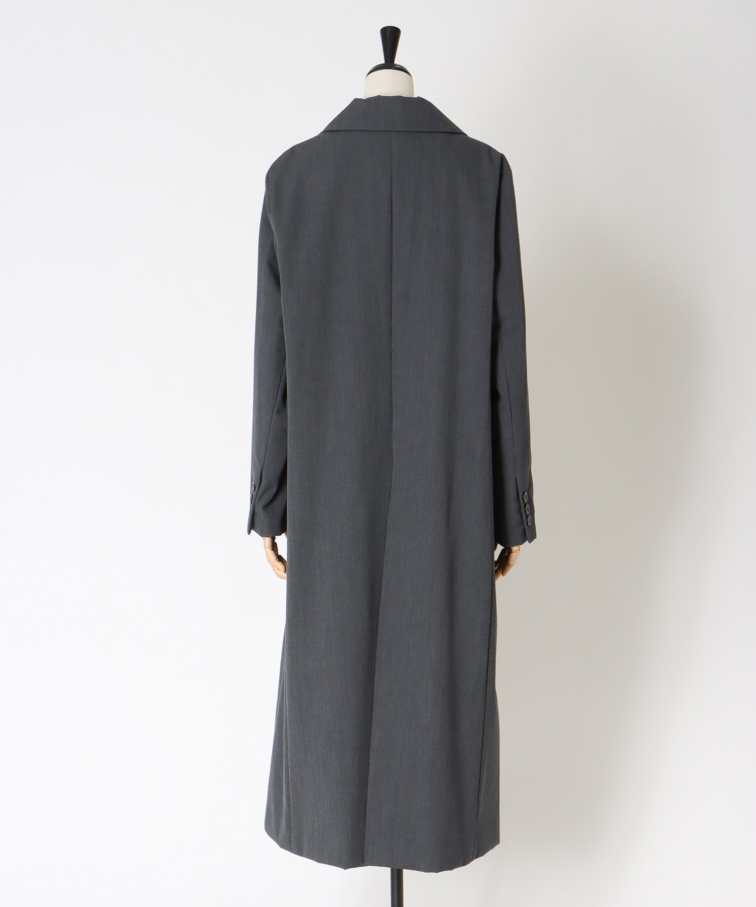 puffer tailored long coat