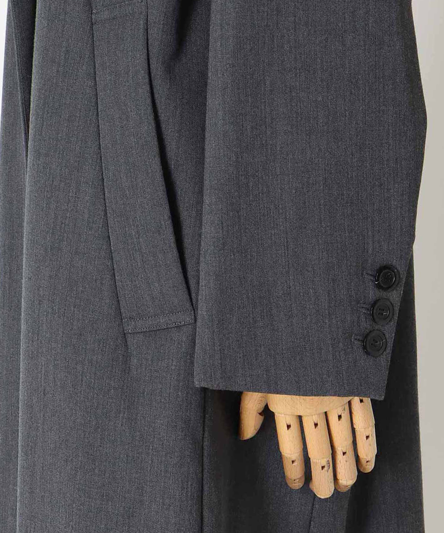puffer tailored long coat