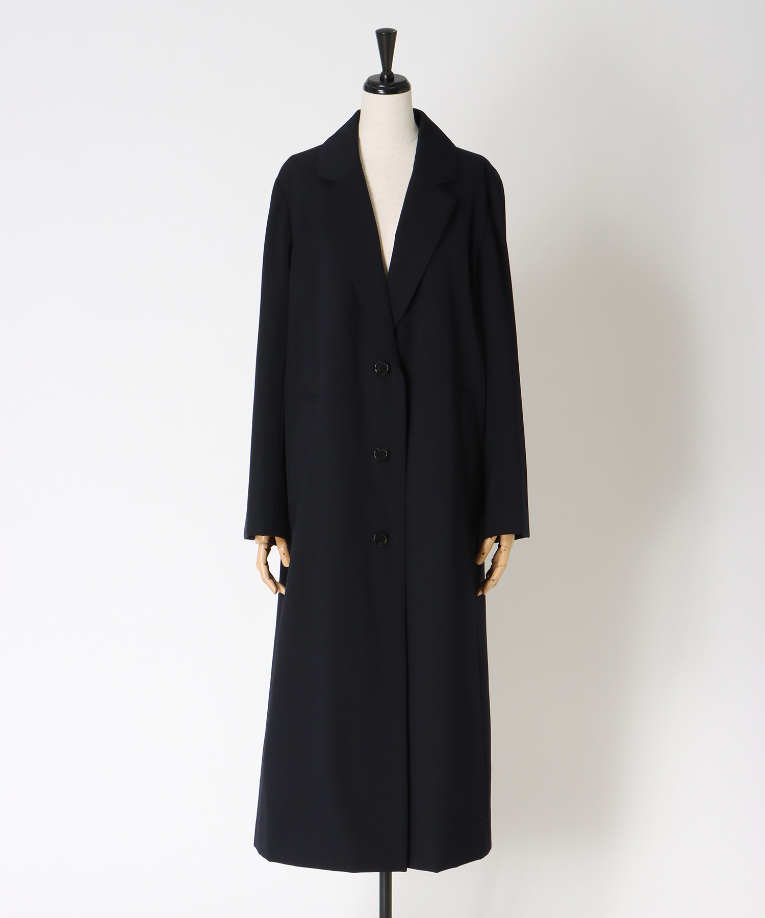 puffer tailored long coat