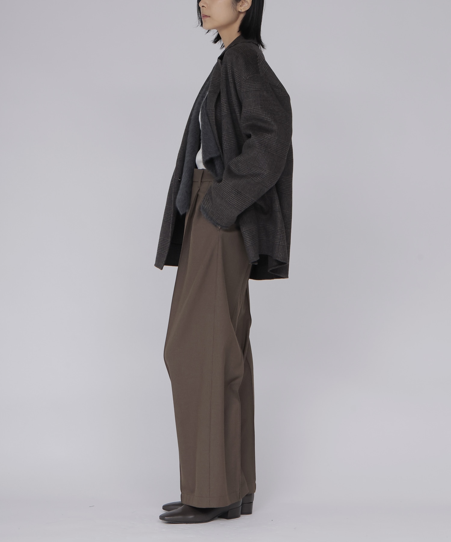 CHECK rever tailored jacket