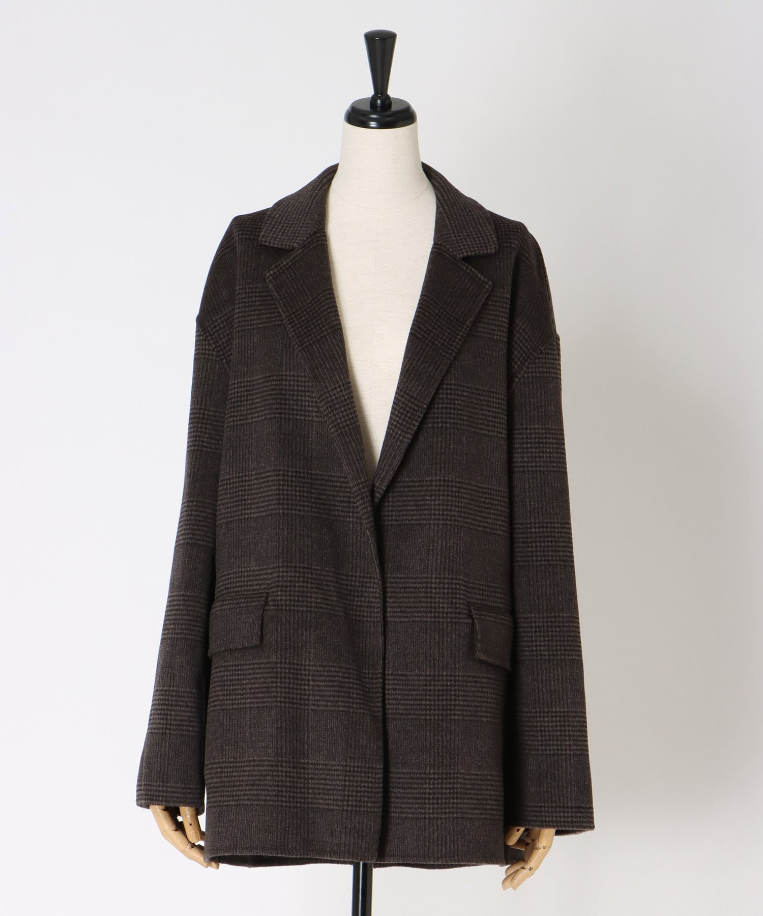 CHECK rever tailored jacket