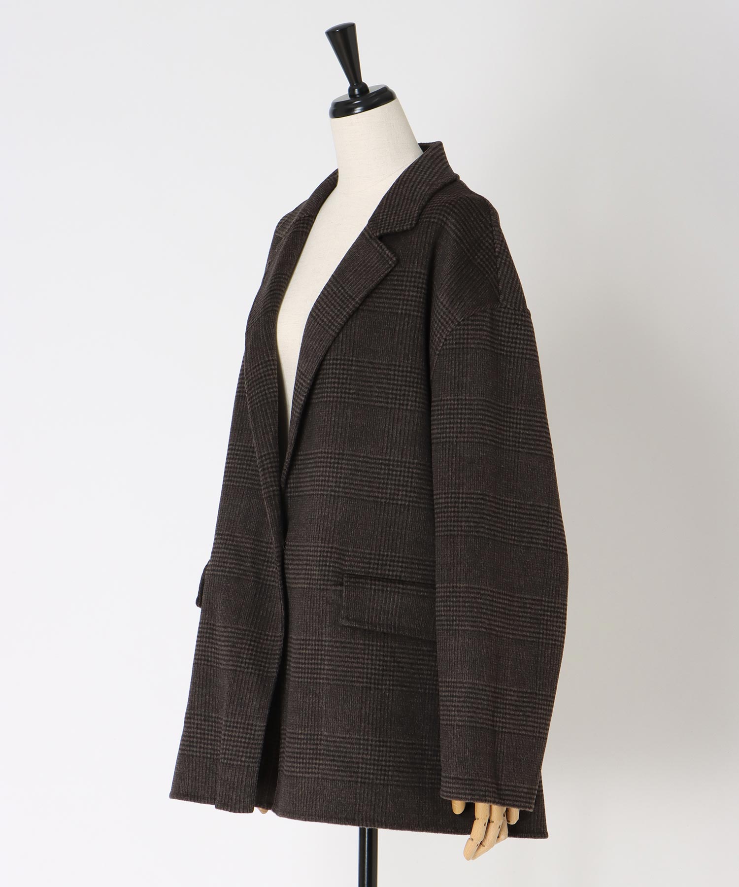 CHECK rever tailored jacket