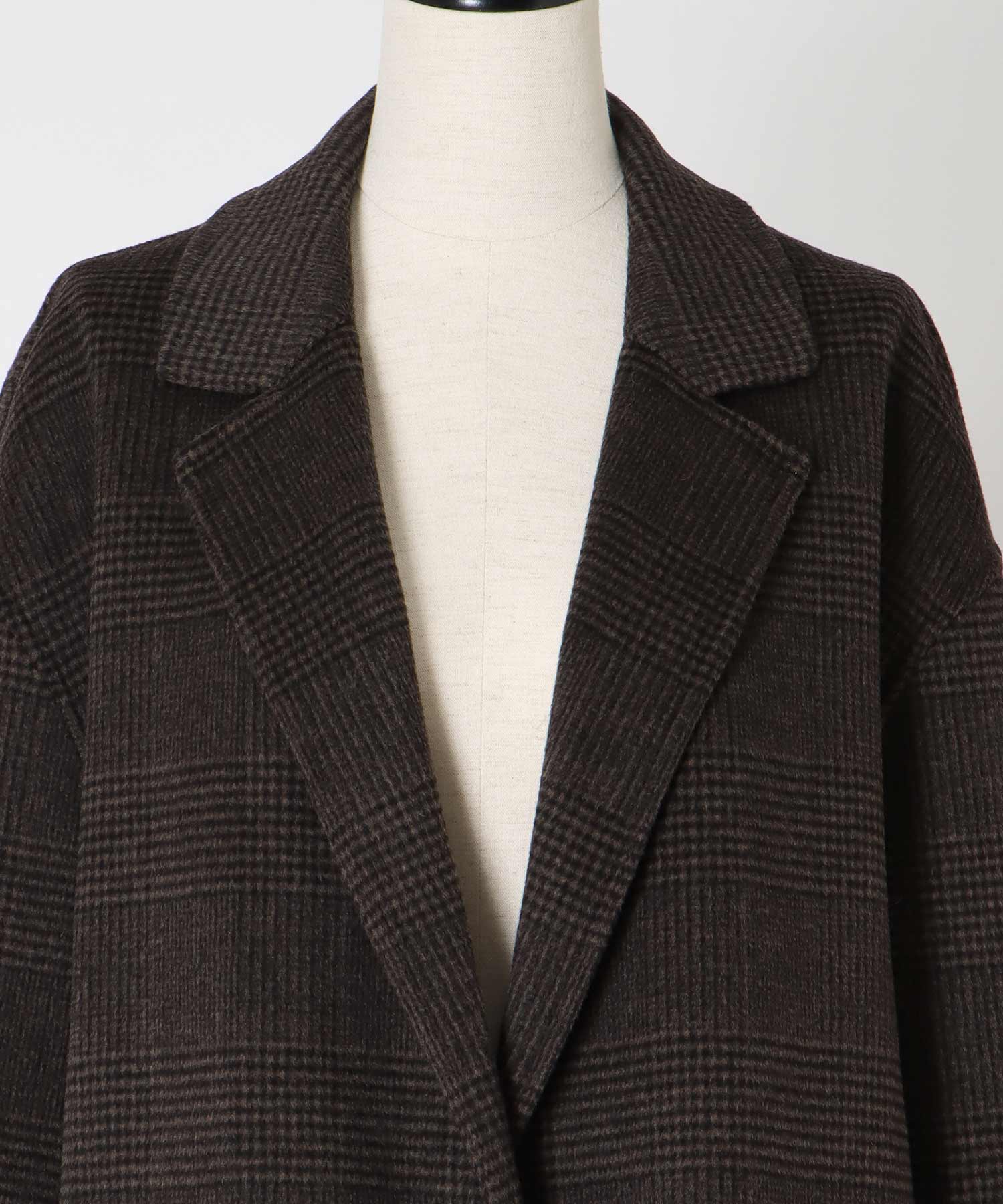 CHECK rever tailored jacket