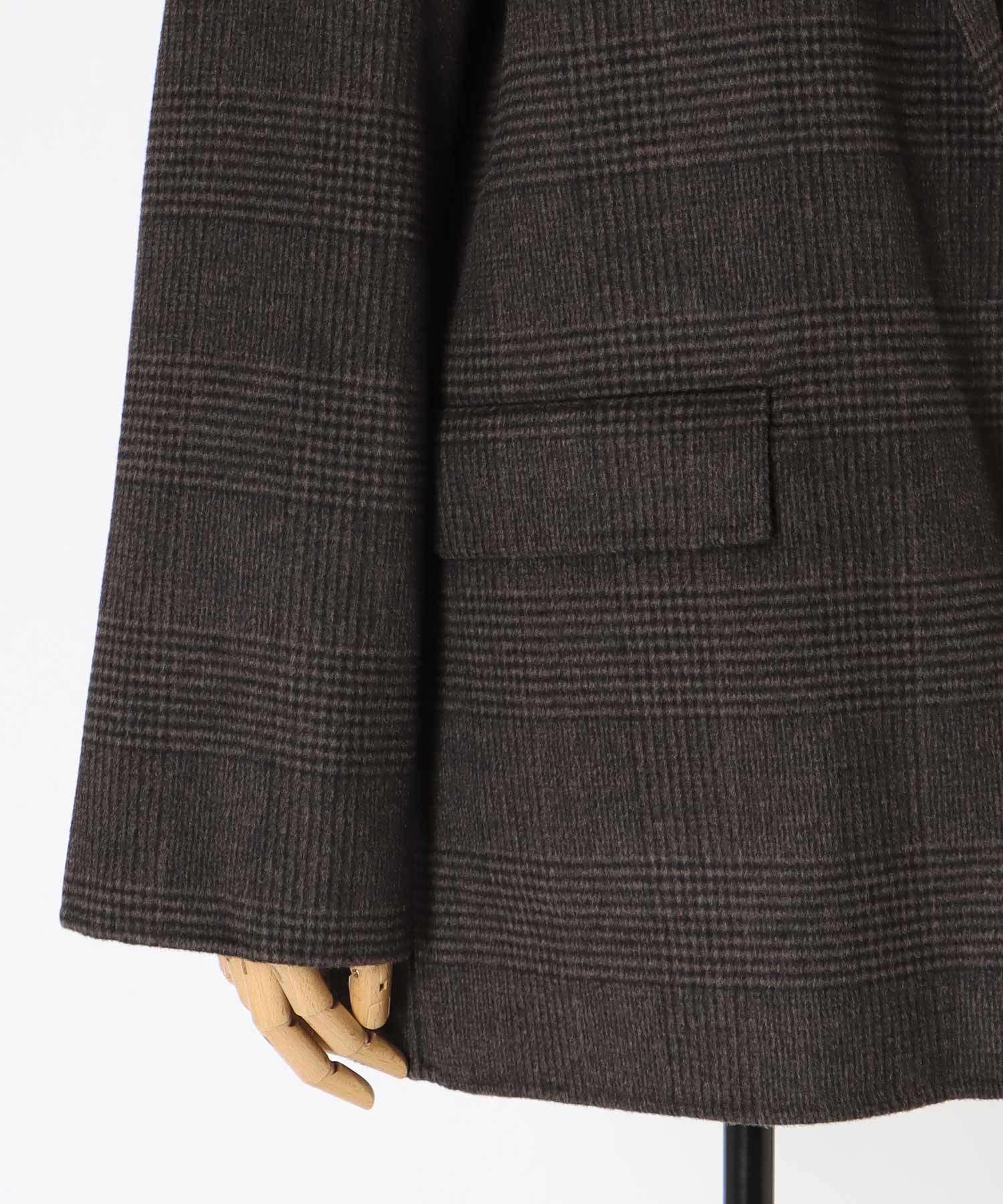 CHECK rever tailored jacket