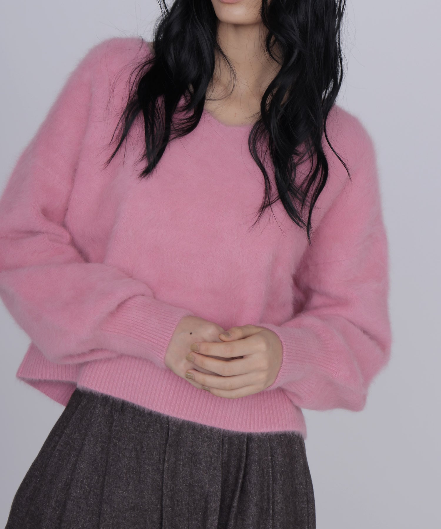 fox/ca shallow Vneck knit