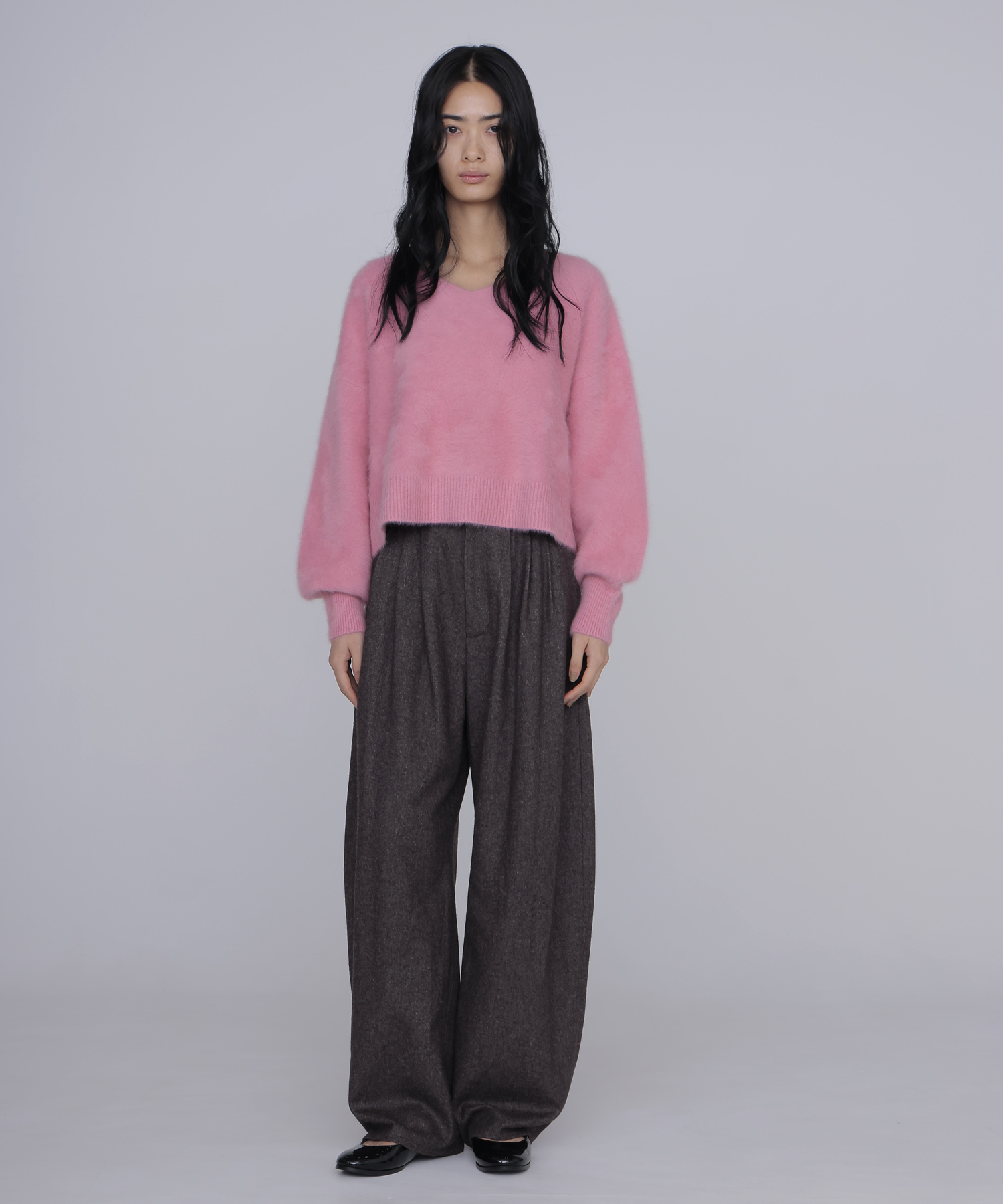 fox/ca shallow Vneck knit