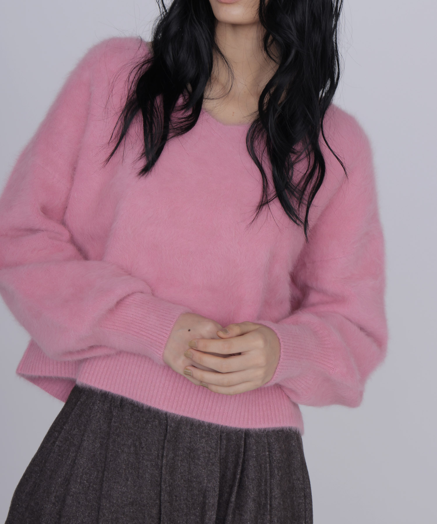 fox/ca shallow Vneck knit
