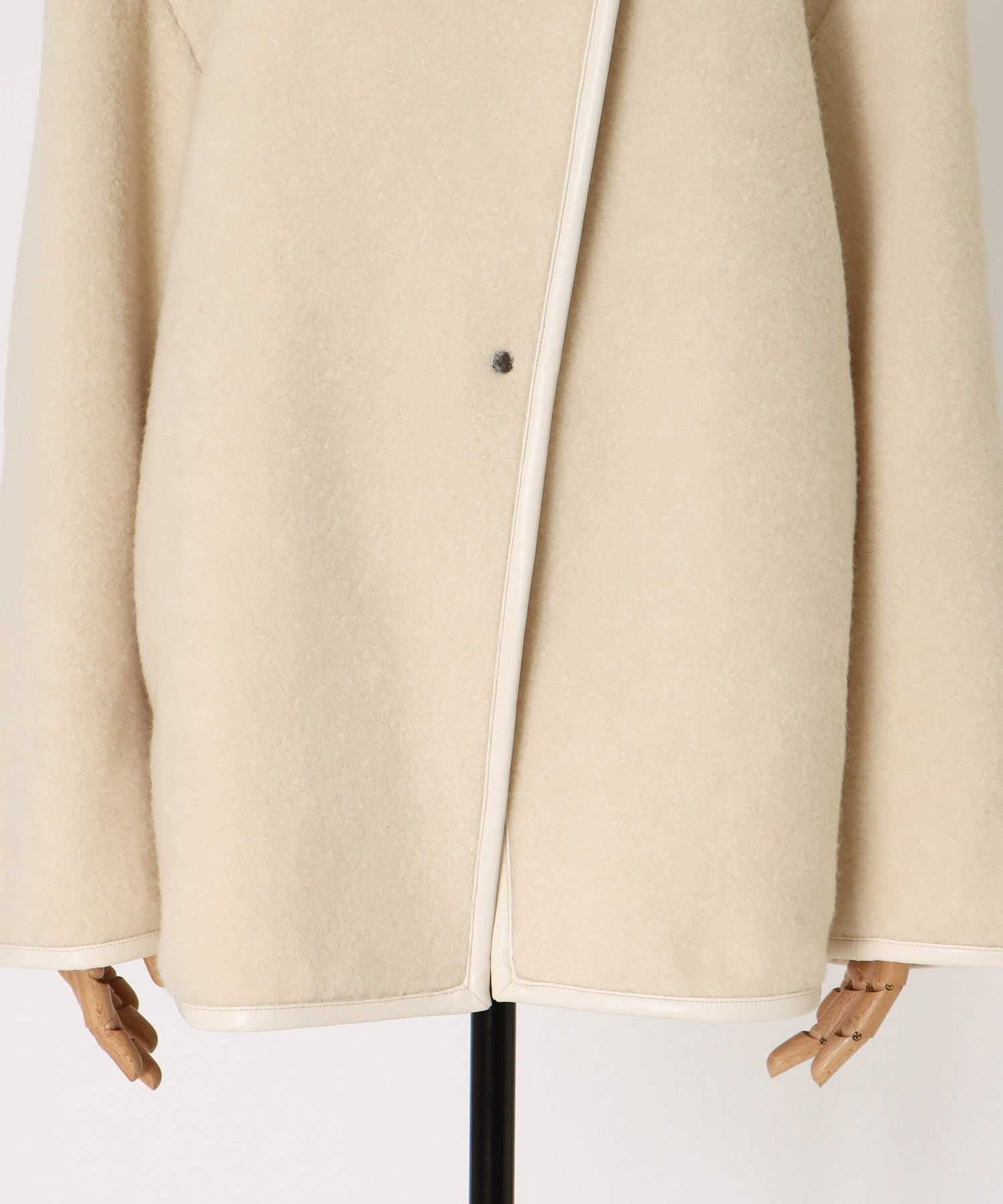 piping boa coat