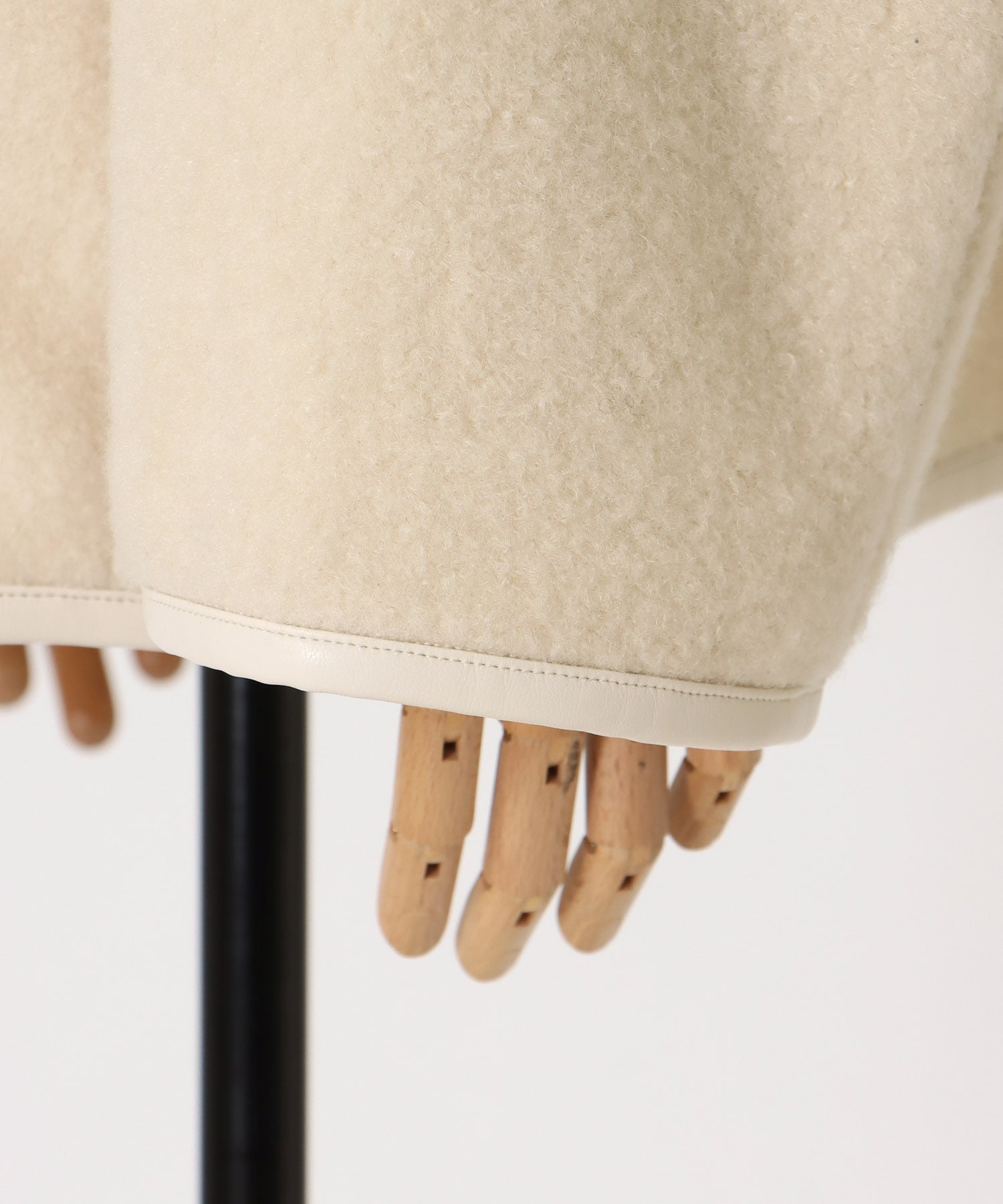 piping boa coat