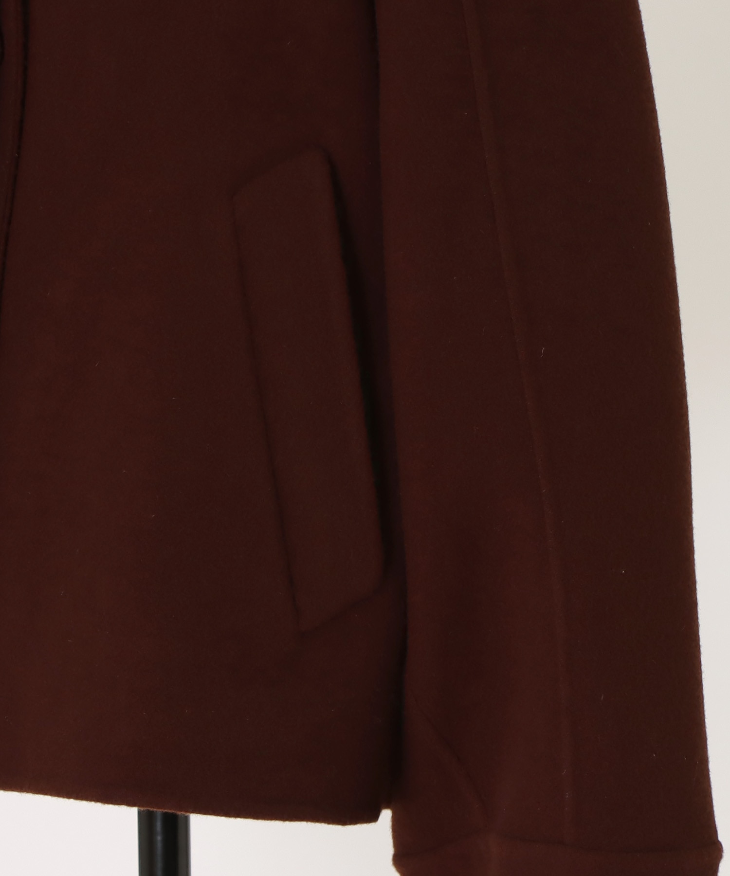 funnel neck short coat
