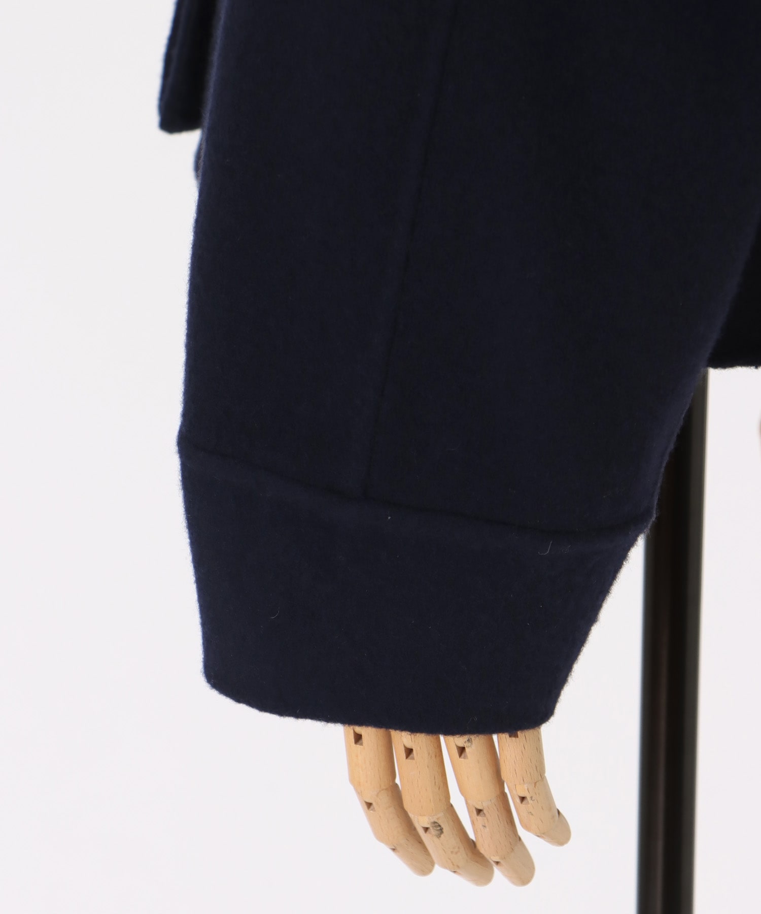 funnel neck short coat