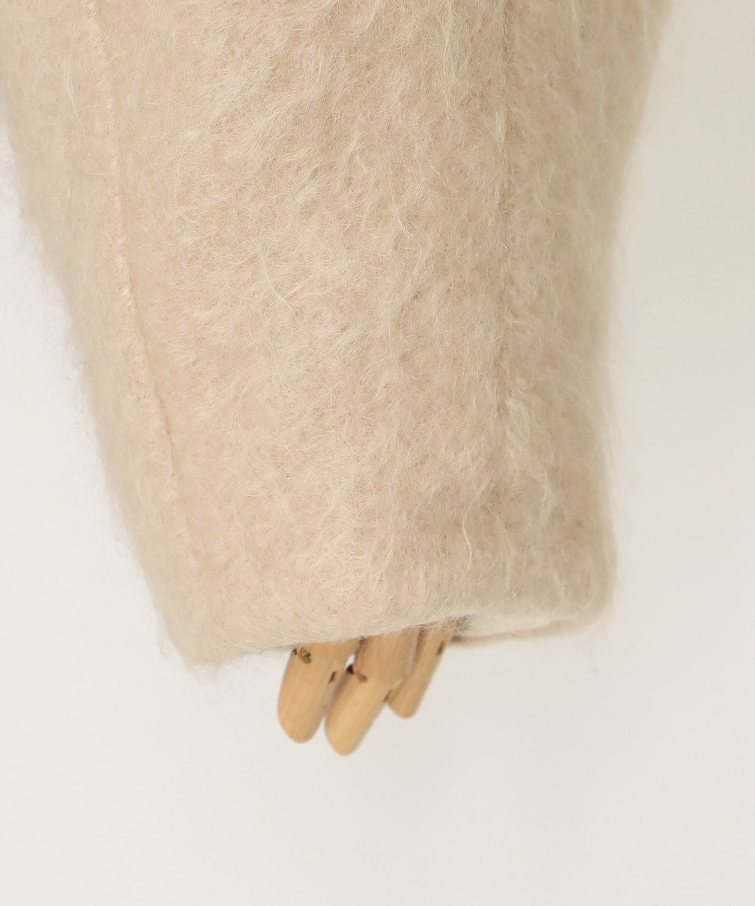 mohair shaggy scarf jacket