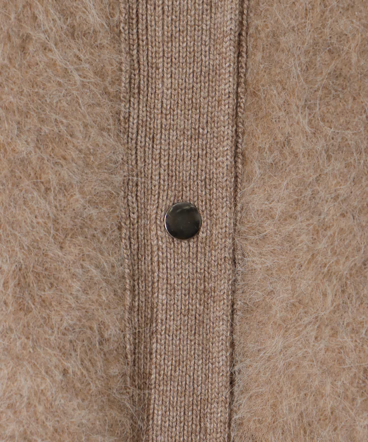 alpaca shaggy knit jacket