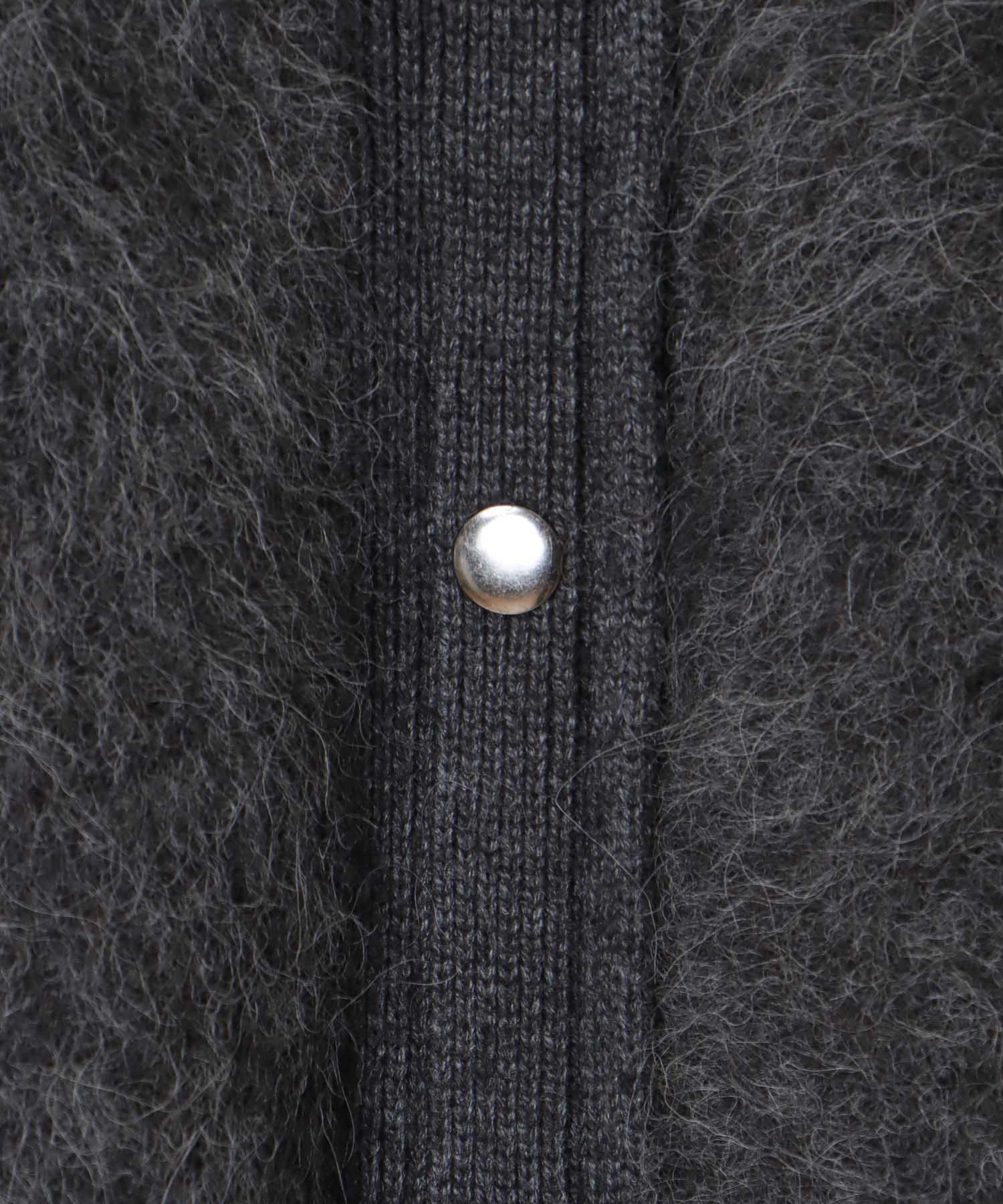 alpaca shaggy knit jacket