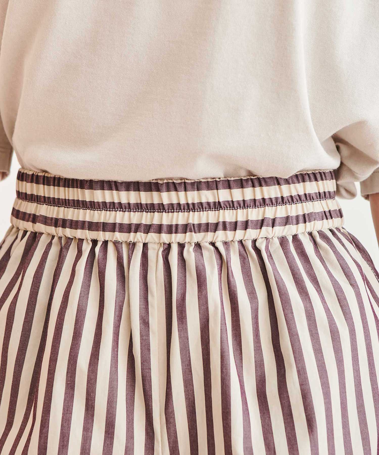 【stripe fabric】ショートパンツ