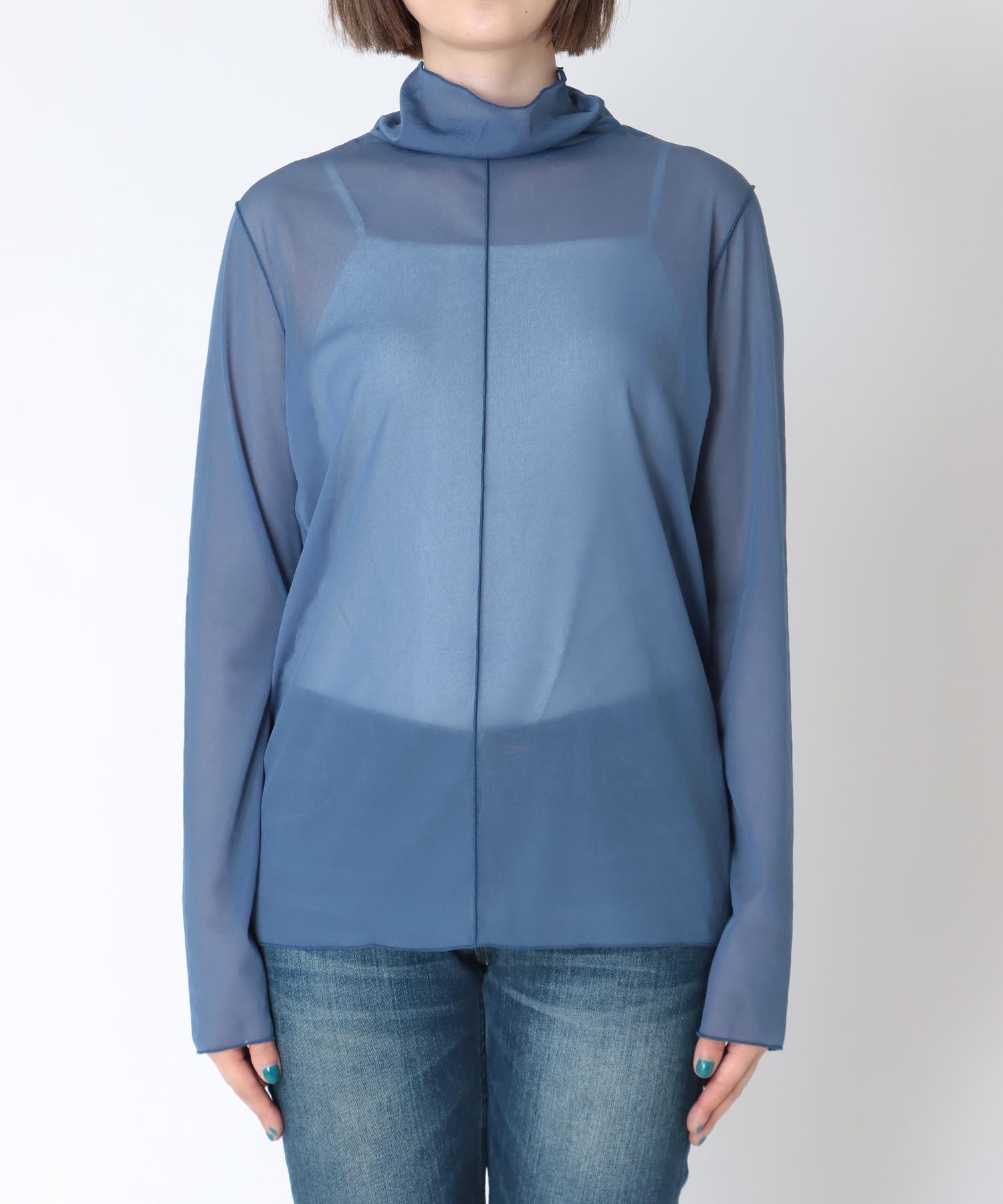 シアーハイネックプルオーバー | AND ON JIONE STORE（アンドオン 