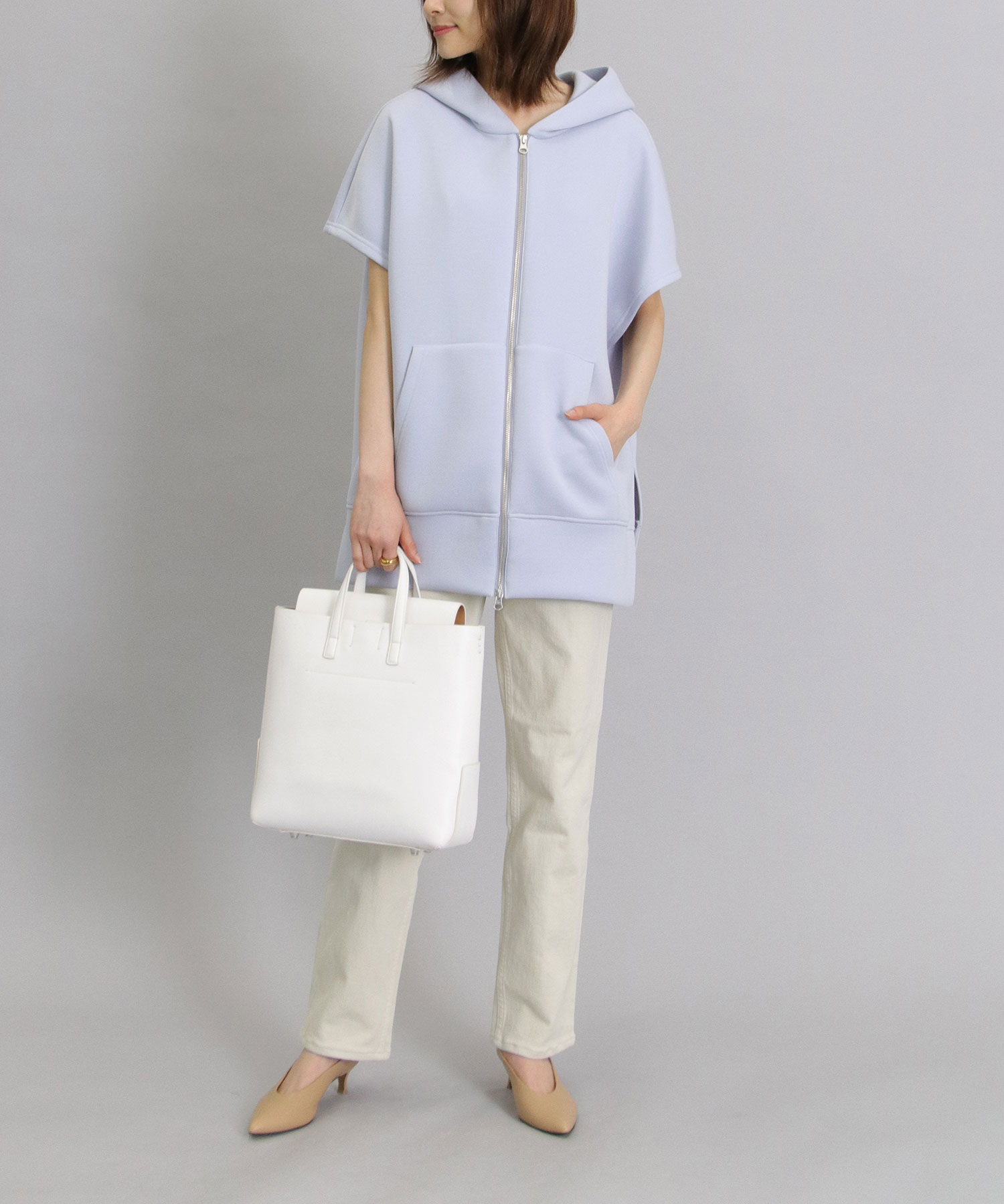 ダンボールフレンチZIPパーカー | AND ON JIONE STORE（アンドオン 
