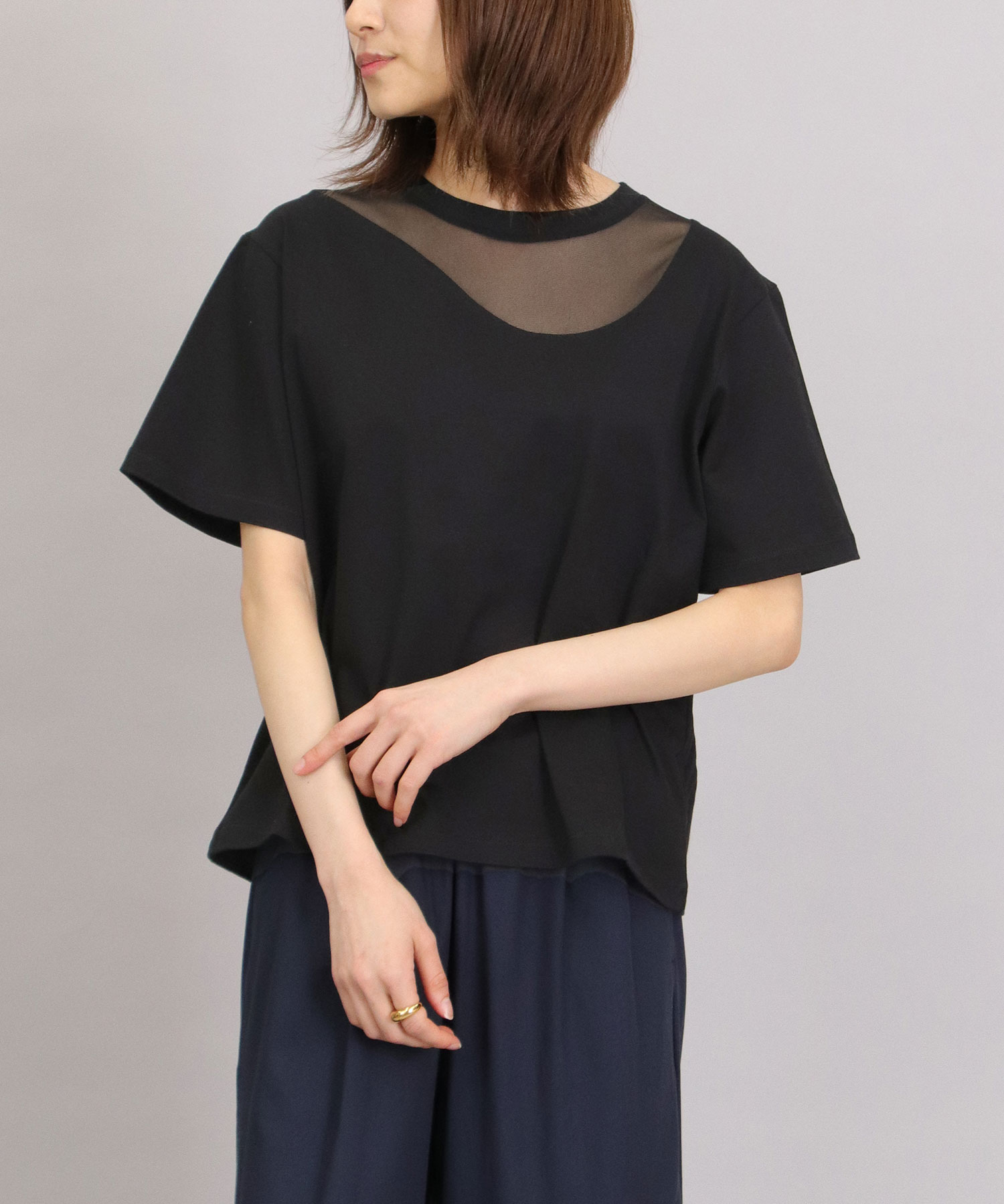 MARECHAL TERRE / マルシャル テル】ウェーブシアーTシャツ | AND ON 