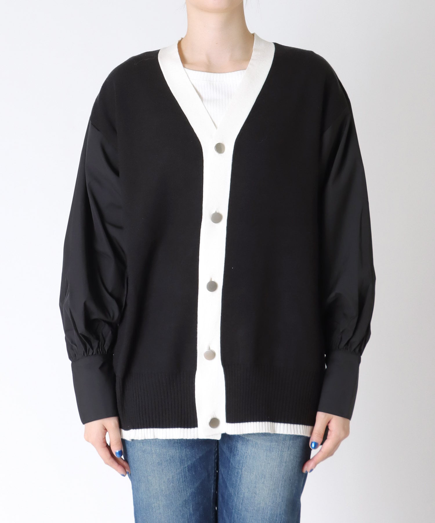 人気激安 MARECHAL テル】コンビネーションニット マルシャル / TERRE トップス