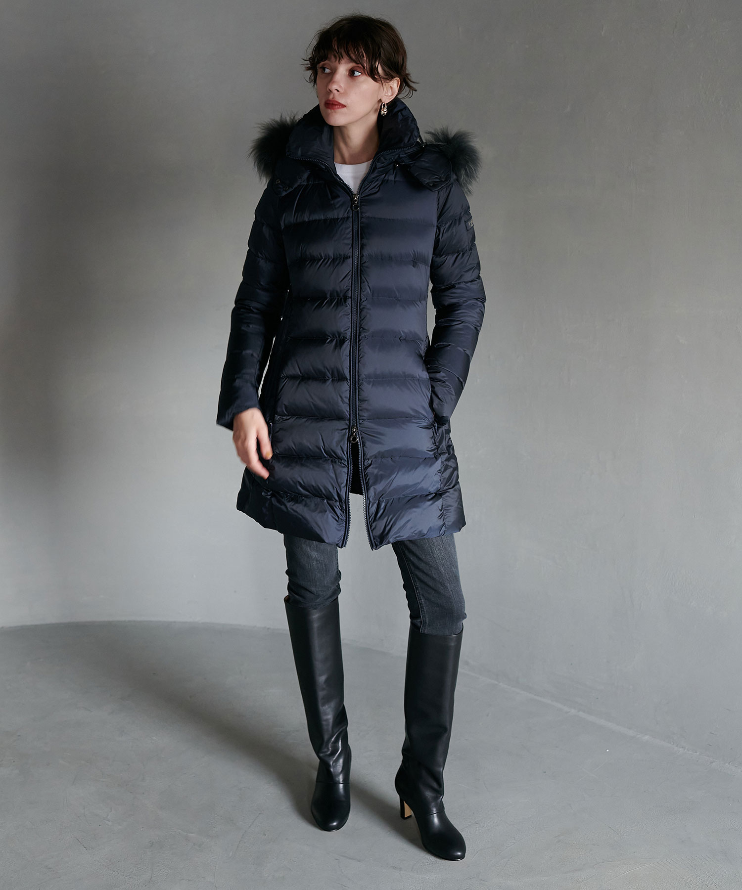 TATRAS/タトラス】 SARMA ファー付サイド切替ダウンコート | AND ON