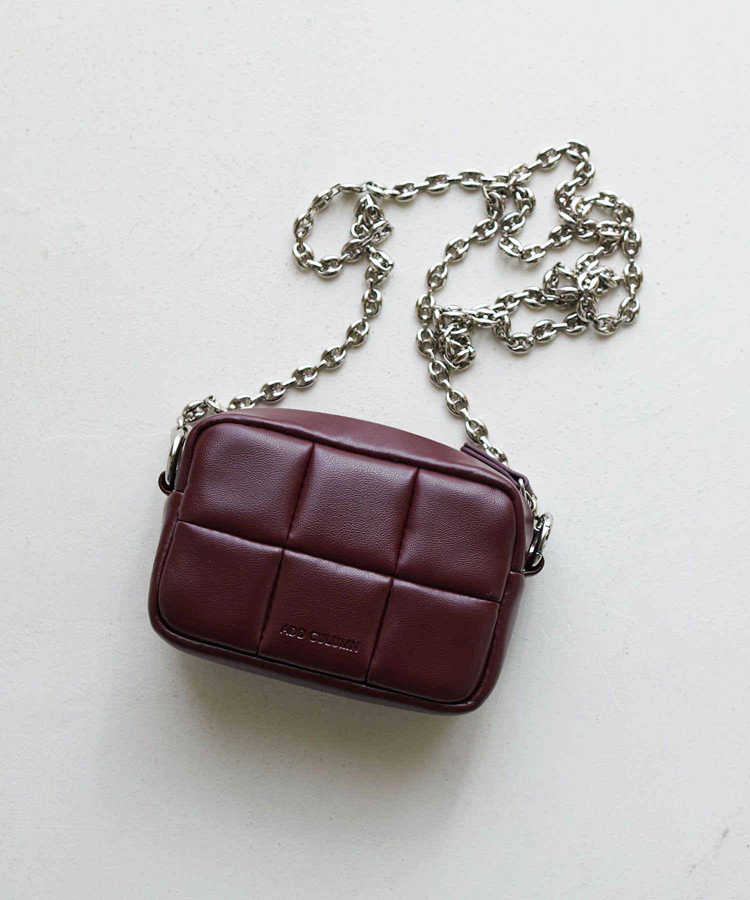 【ADD CULUMN/アドカラム】PUFF-CROSSBODY/チェーンバッグ