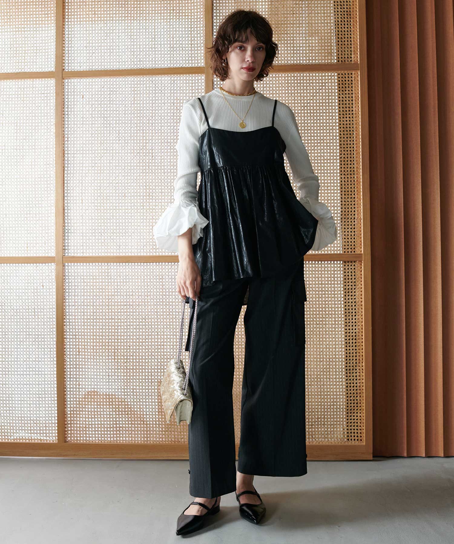 KARINE SULTAN/カリーヌサルタン】コイン2連チェーンゴールド