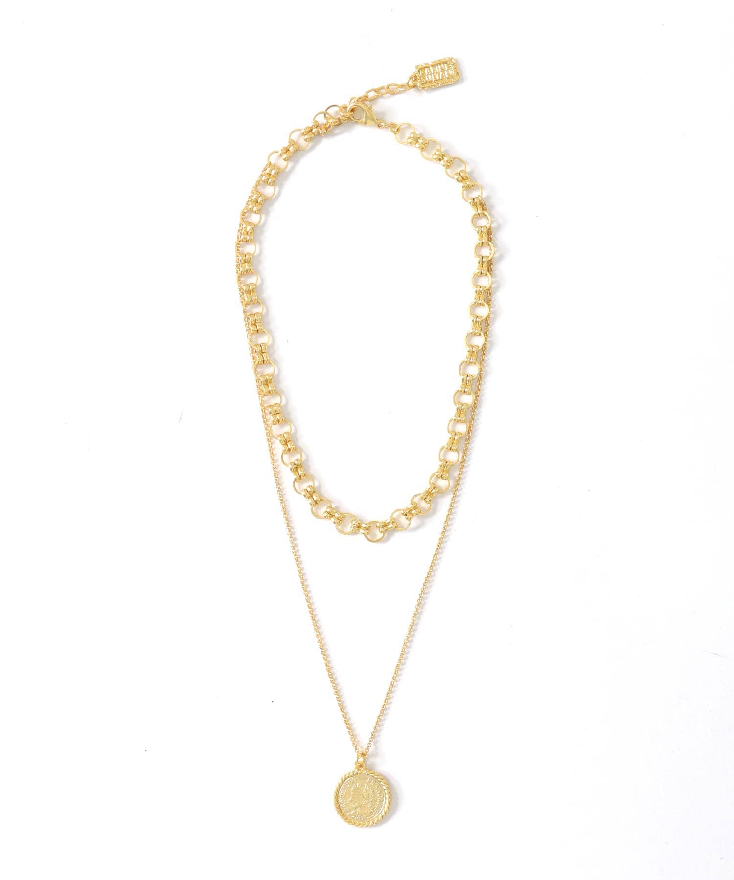 KARINE SULTAN/カリーヌサルタン】コイン2連チェーンゴールド