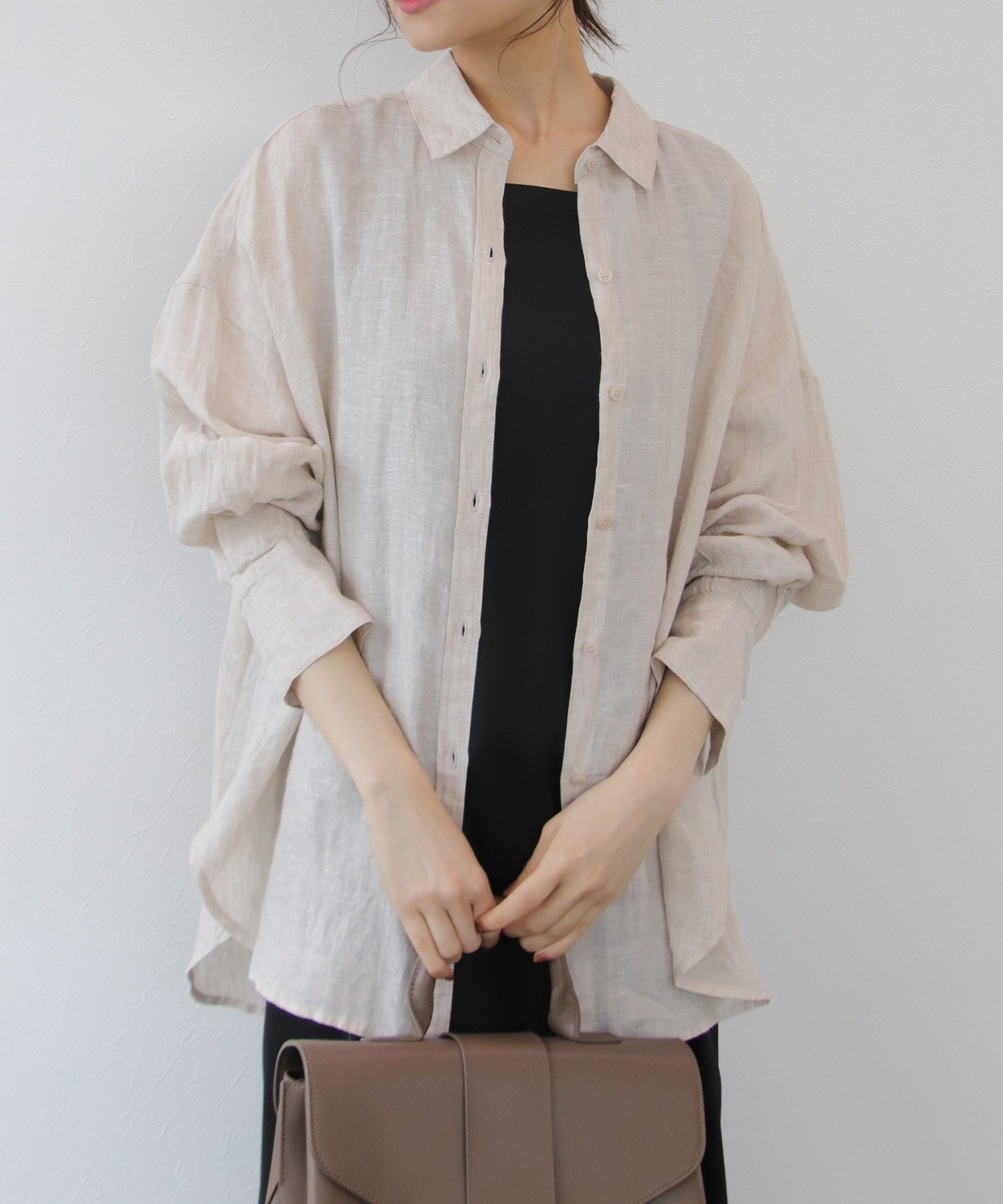 ヨーロピアンリネンオーバーシャツ | AND ON JIONE STORE