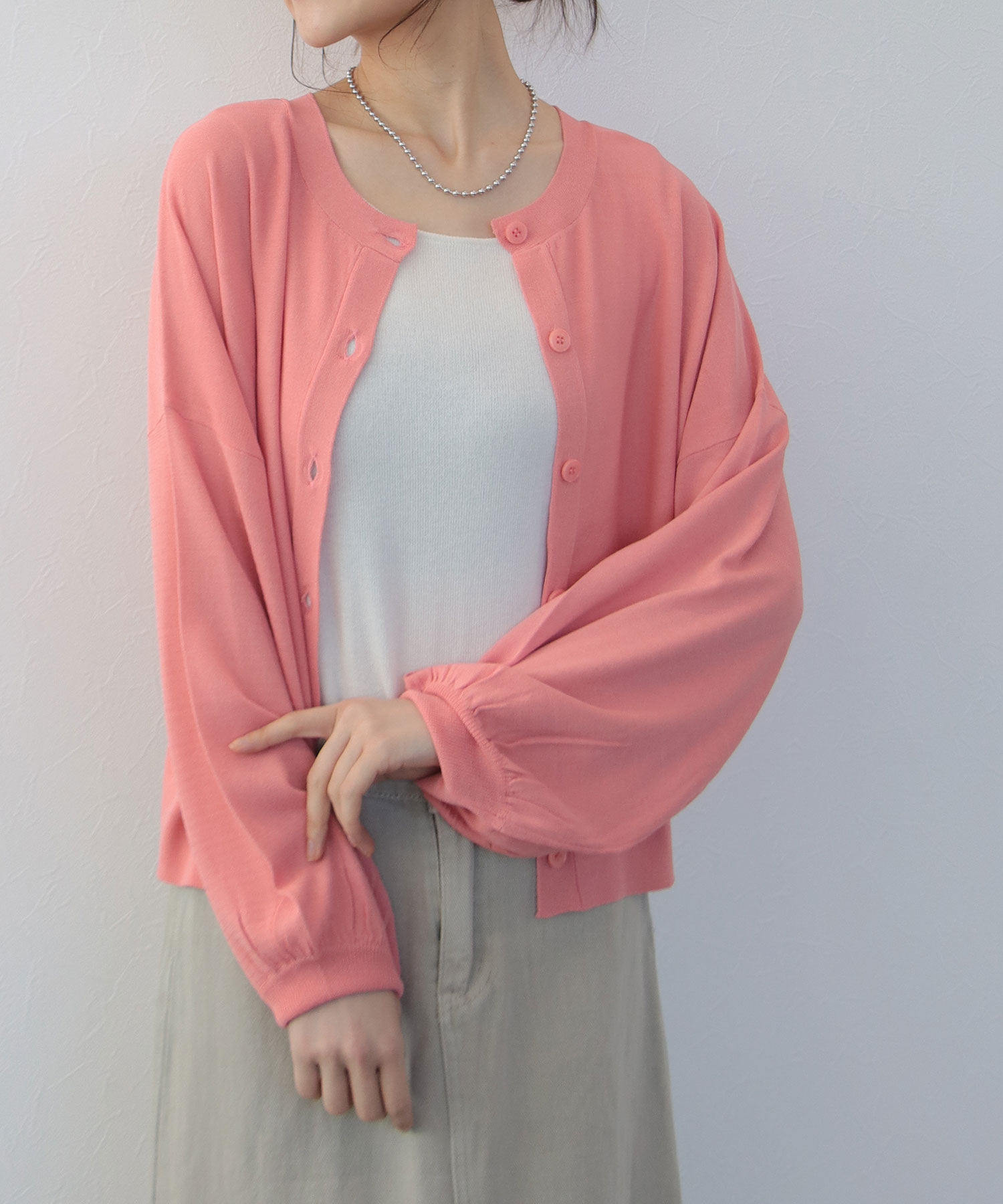 前後2WAY】ドルマンニットカーディガン | AND ON JIONE STORE