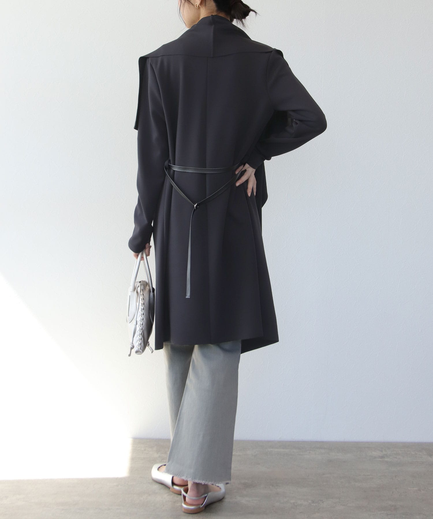 B7/ベーセッツ】ドレープカラーコート | AND ON JIONE STORE 
