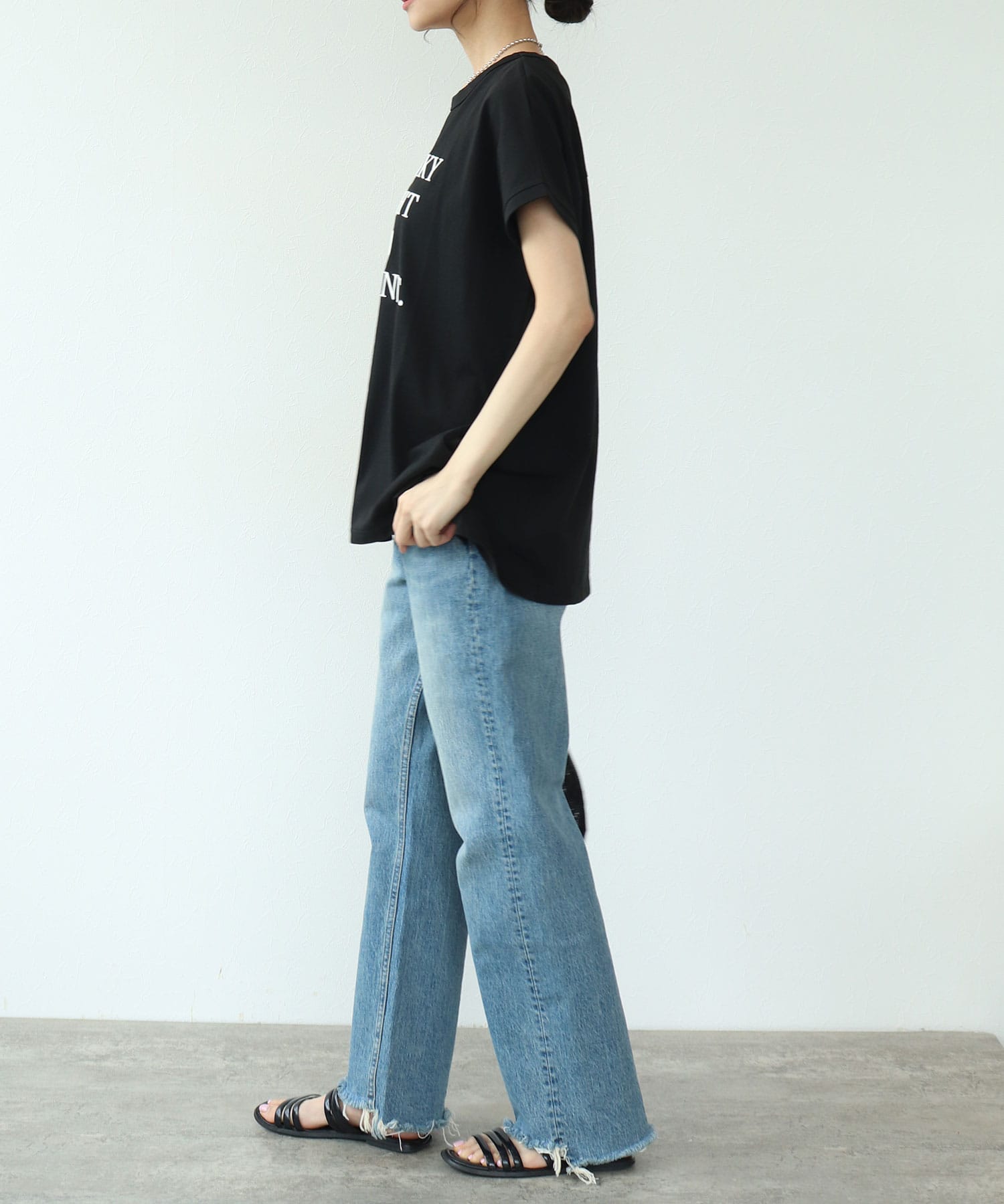 【SUGAR ROSE/シュガーローズ】立体刺繍ロゴTシャツ