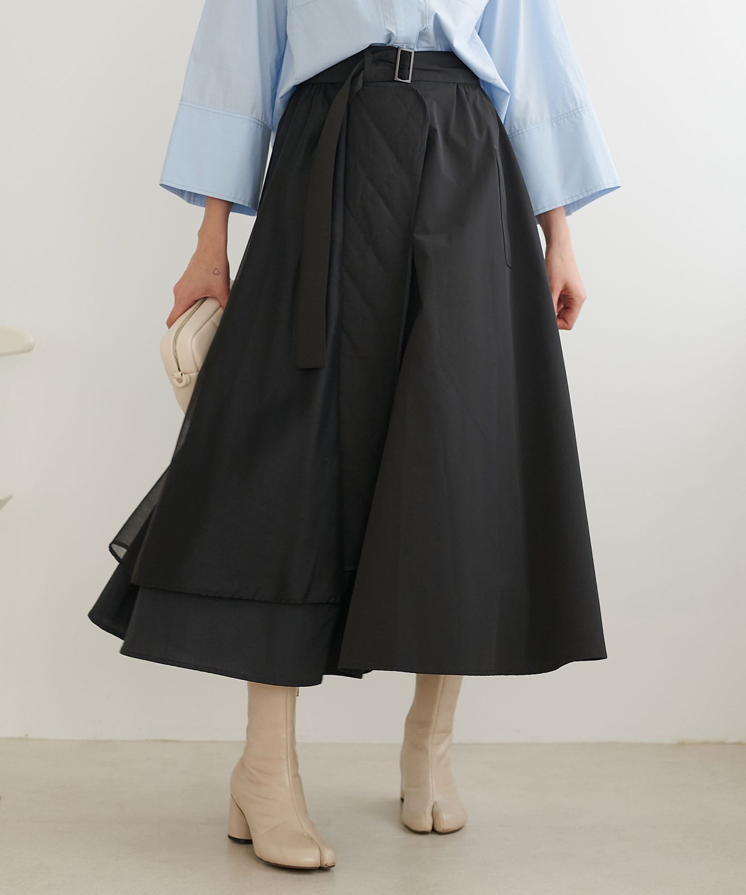 MARECHAL TERRE/マルシャルテル】MA-1デザインフレアスカート | AND ON  