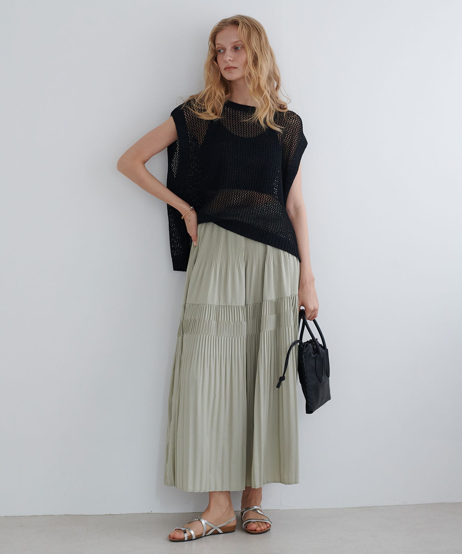 ギマメッシュノースリーブニットプルオーバー | AND ON JIONE STORE 