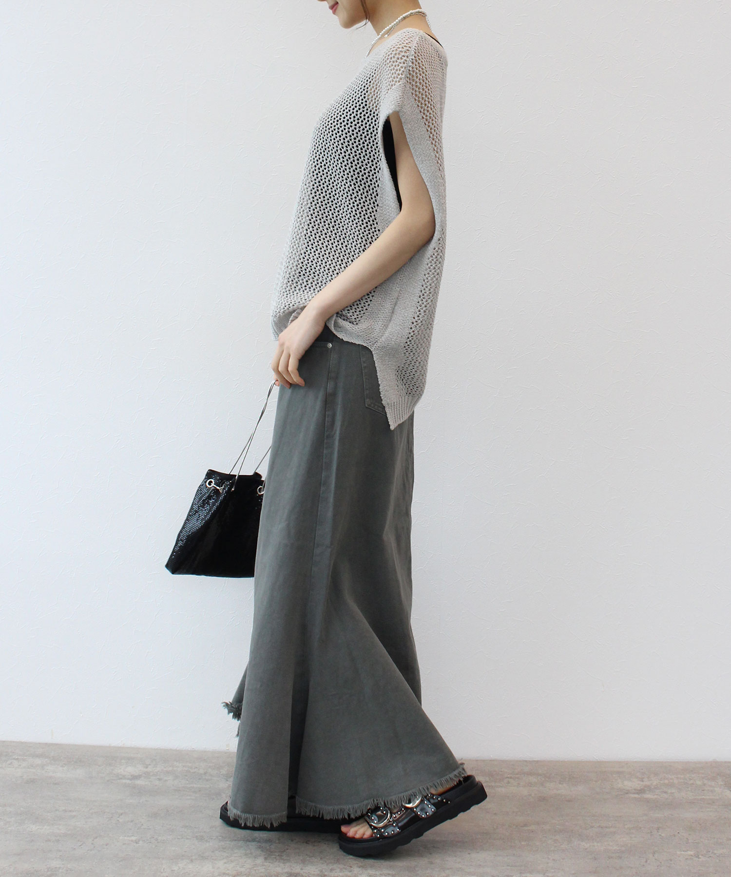 ギマメッシュノースリーブニットプルオーバー | AND ON JIONE STORE 
