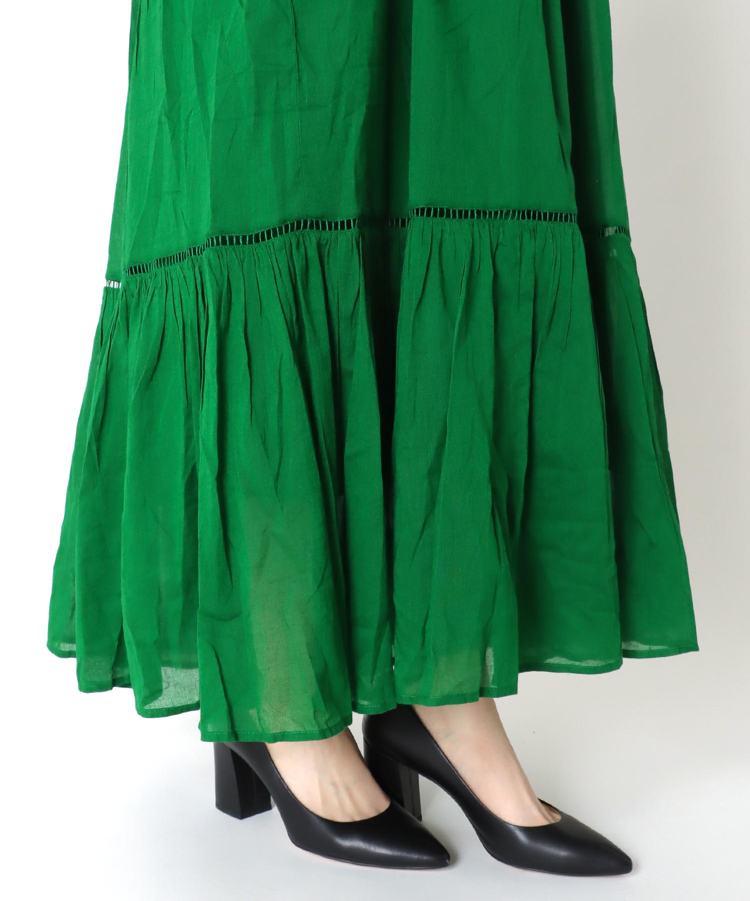 ne Quittez pas/ヌキテパ】コットンボイルギャザードレス | AND ON  