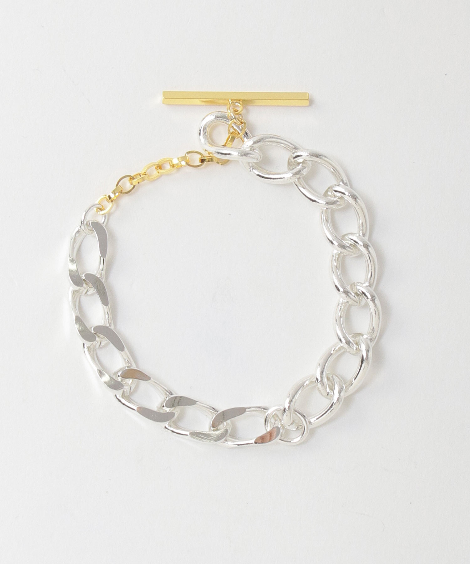 【LAPUIS/ラピュイ】Unbalance chain bracelet