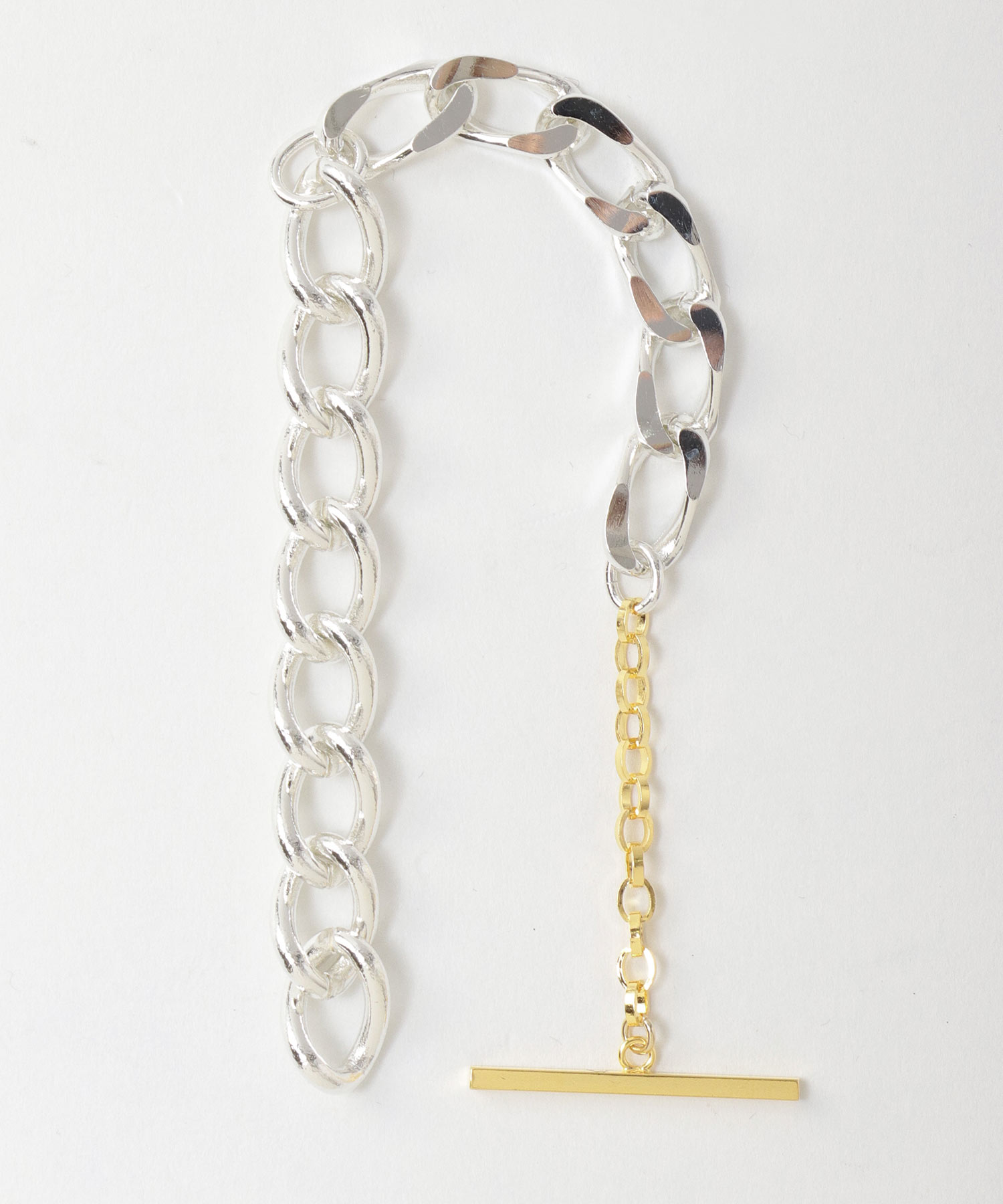 【LAPUIS/ラピュイ】Unbalance chain bracelet