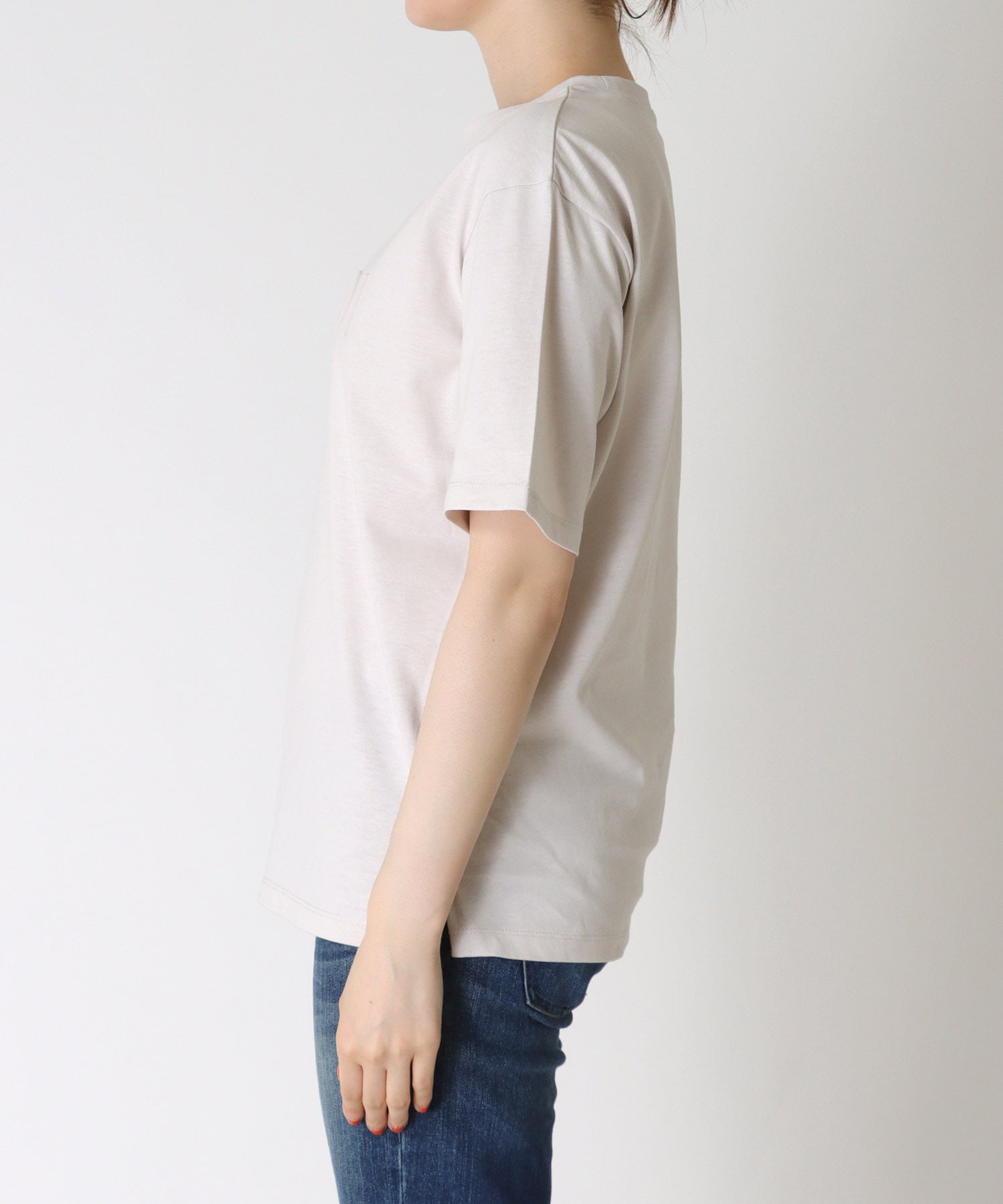 【汗染み防止加工】エンボスロゴTシャツ