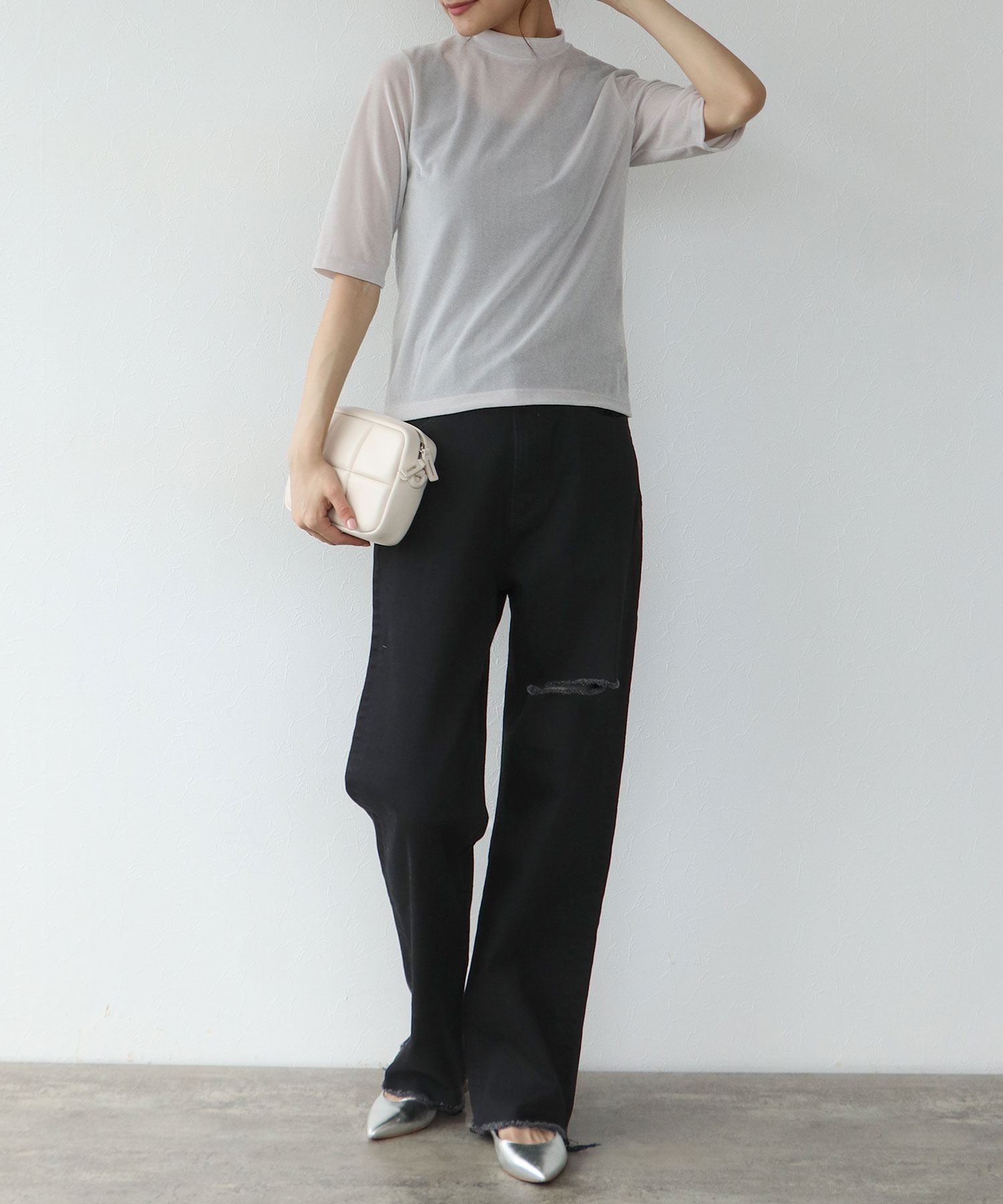 シアーベロアTシャツ