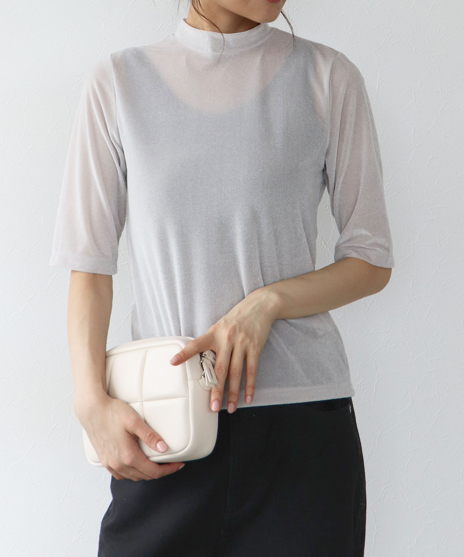 シアーベロアTシャツ