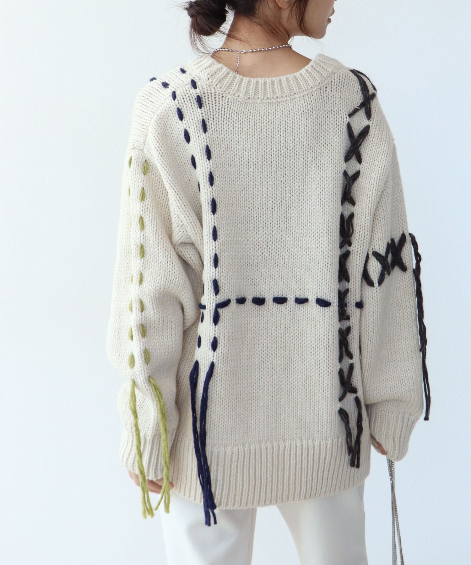 MARECHAL TERRE プリーツニット グレー