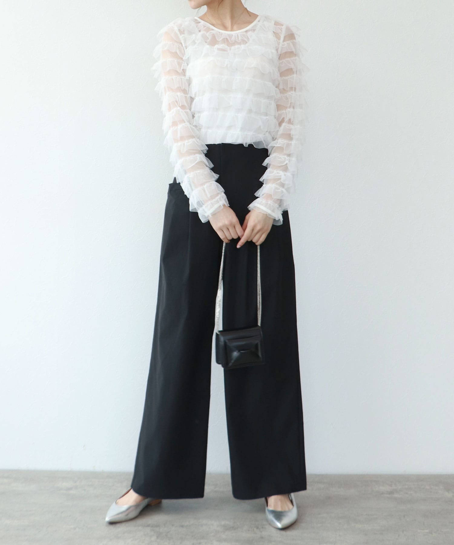 ハイストレッチワイドパンツ